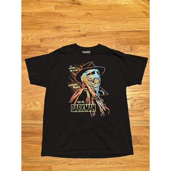 Loot Fright Lootwear Exclusive * Darkman * T-Shirt Size XL Black Halloween - Picture 1 of 8